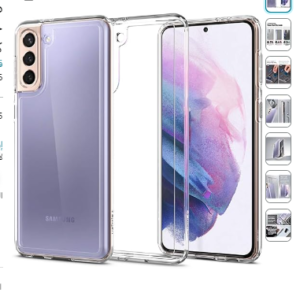 Spigen Ultra Hybrid designed for Samsung Galaxy S21 case cover - Crystal Clear